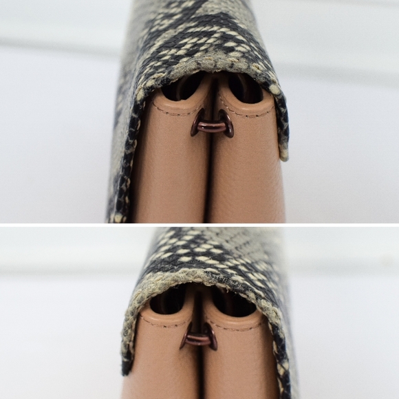 Ted Baker Alani Pink Leather Snakeskin Embossed Shoulder Bag Crossbody - Picture 13 of 14